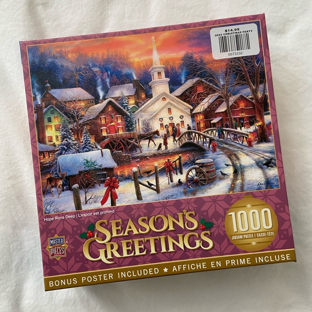 New jigsaw puzzle master pieces 1000 seasons greetings hope runs deep se…
